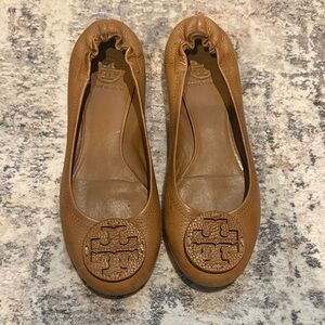 Tory Burch ballet flats size 9 light brown